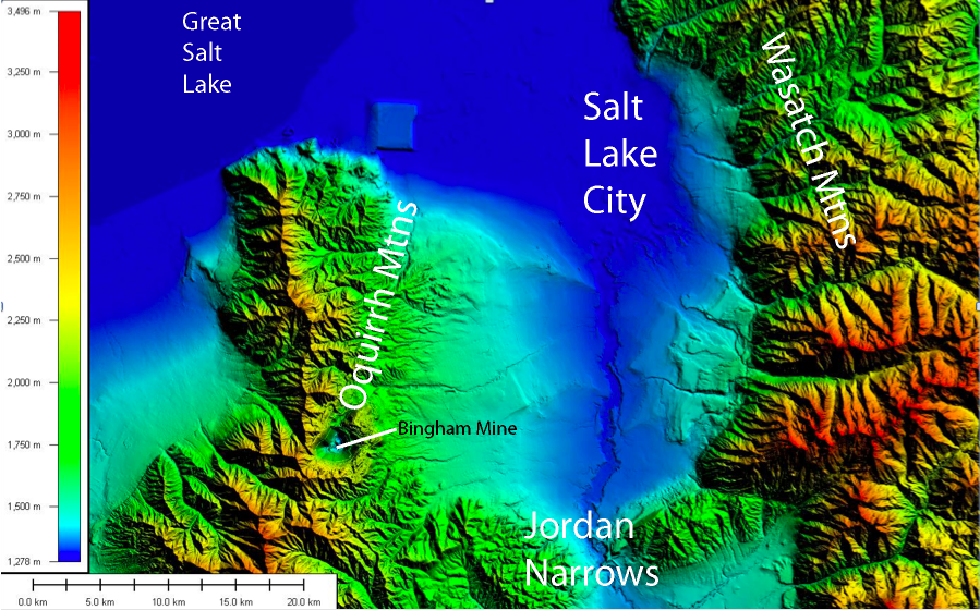 Salt Lake City Elevation Chart